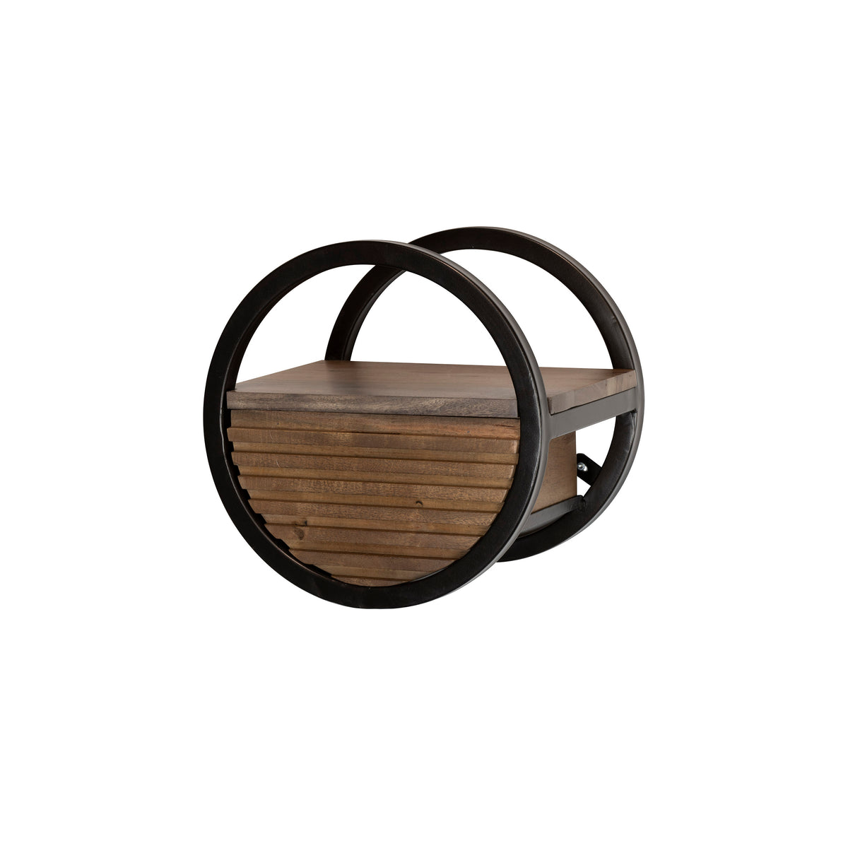 Wandregal Circular, 1 Schublade, Ø30cm
