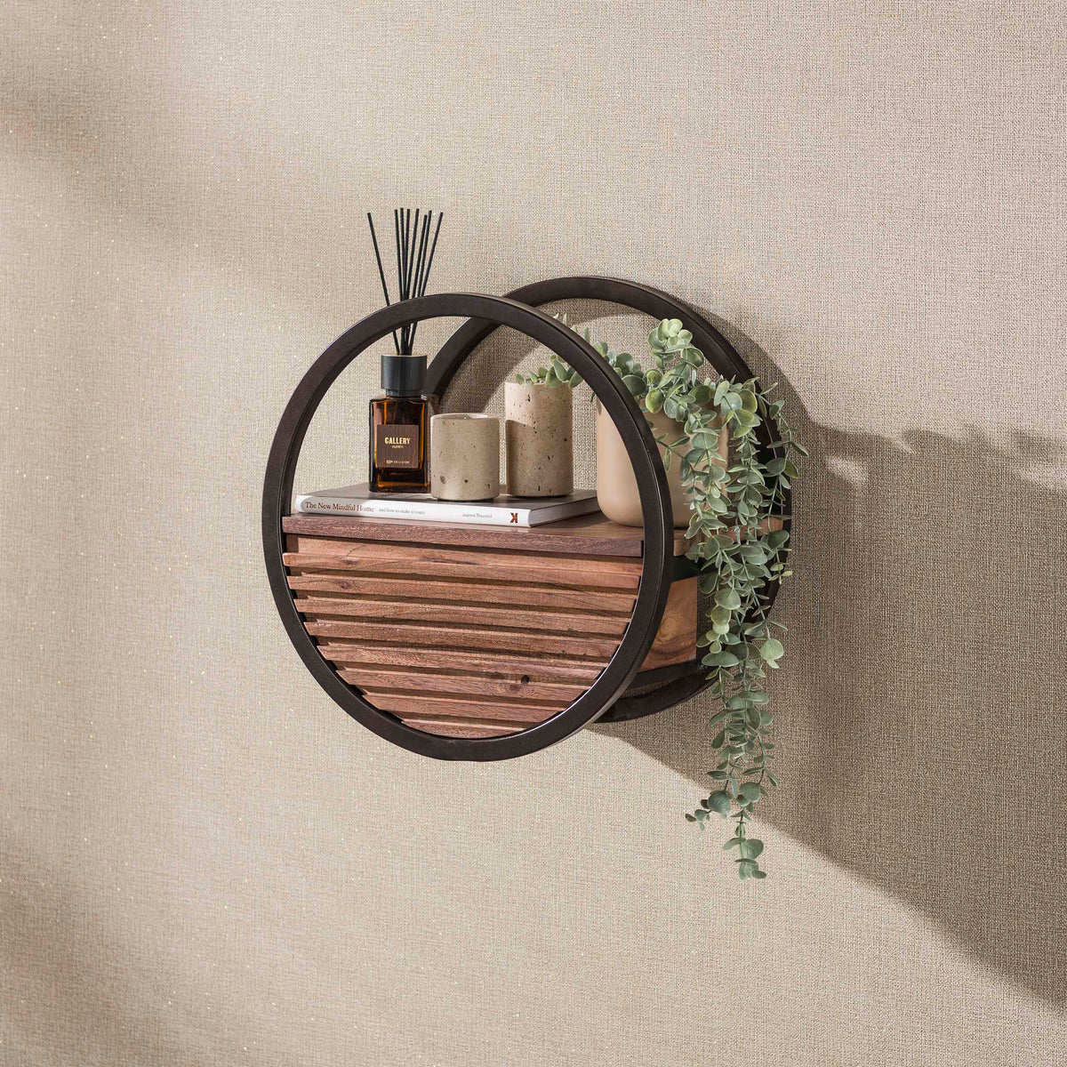 Wandregal Circular 1 Schublade Ø40cm