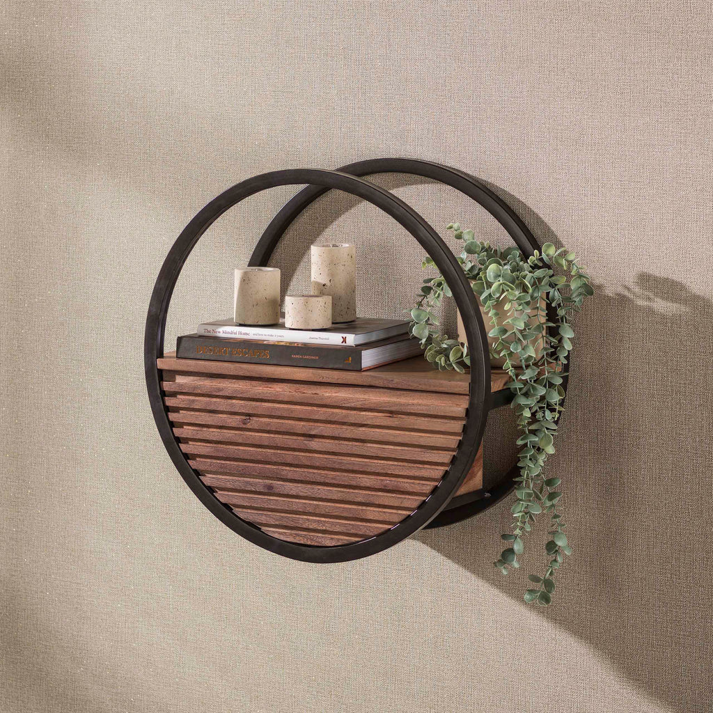 Wandregal Circular 1 Schublade Ø50cm