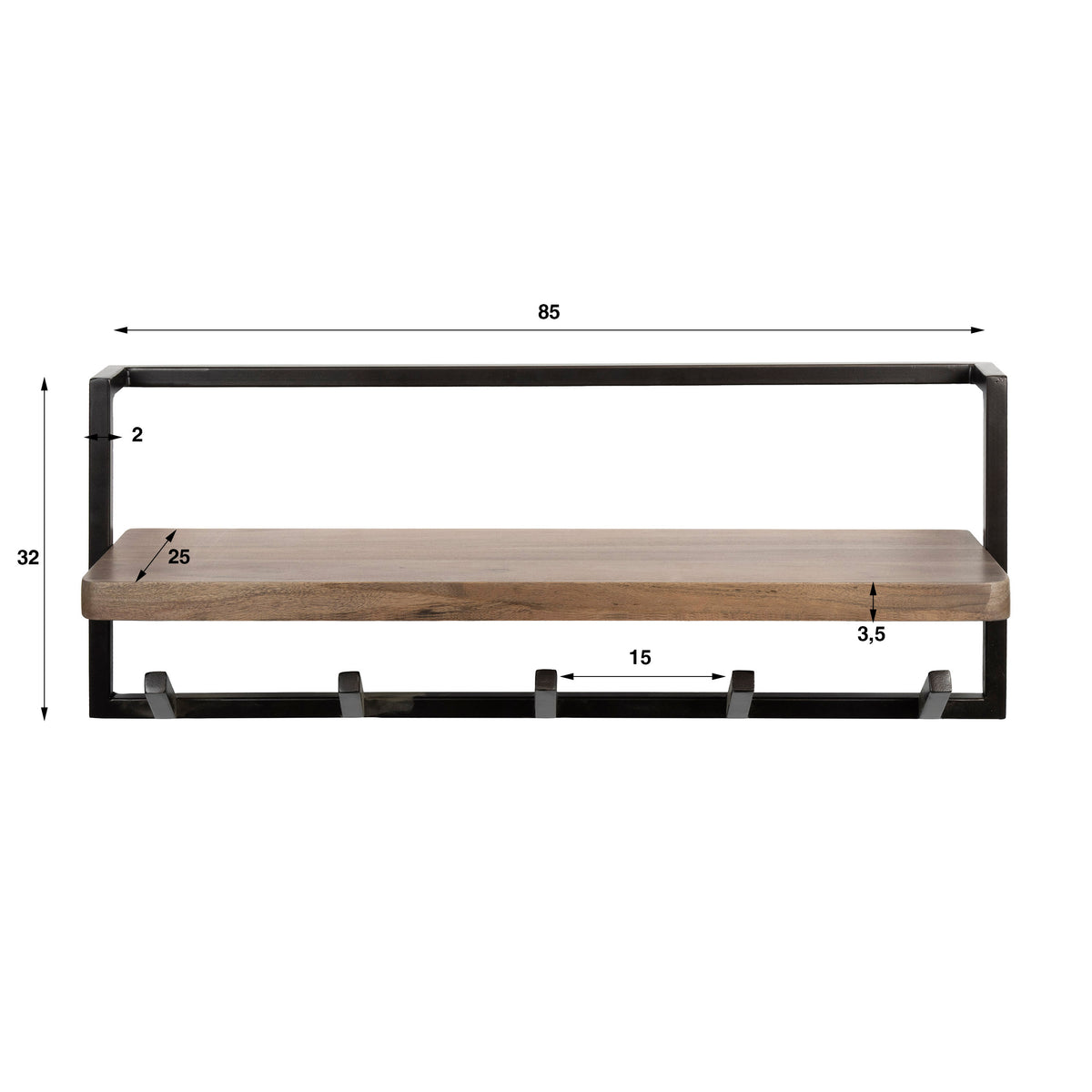 Garderobe Air Pure 6 Haken