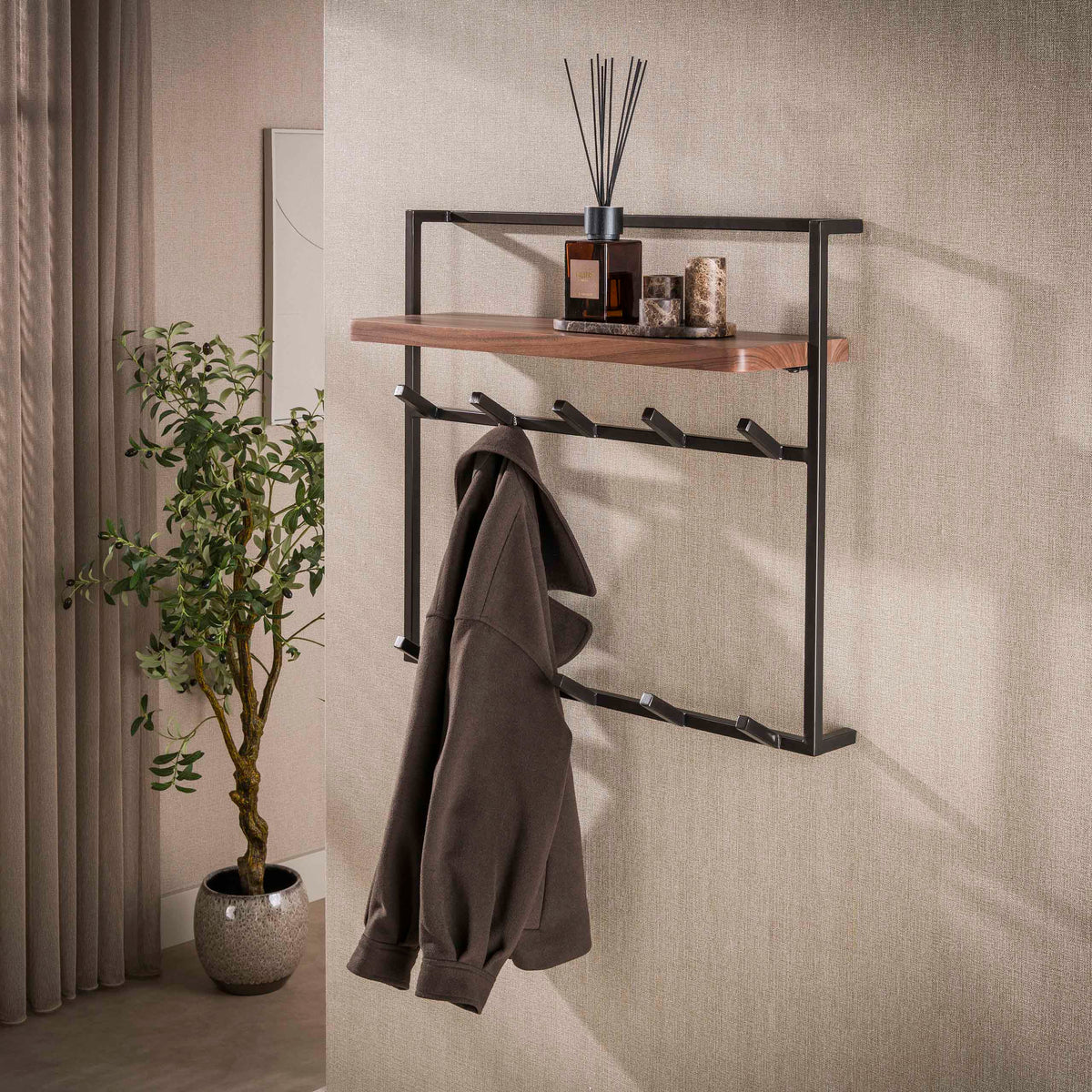 Garderobe Air Pure hoch 2x5 Haken