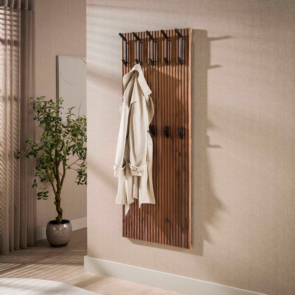 Garderobe Panel hoch 10 Haken