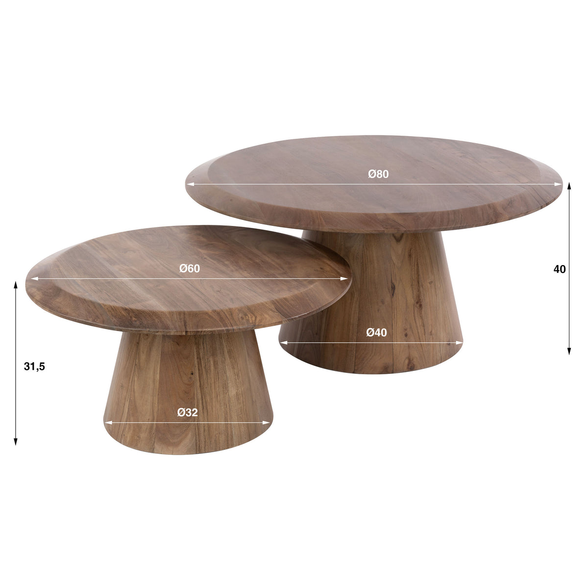 Couchtisch Rona 2er-Set