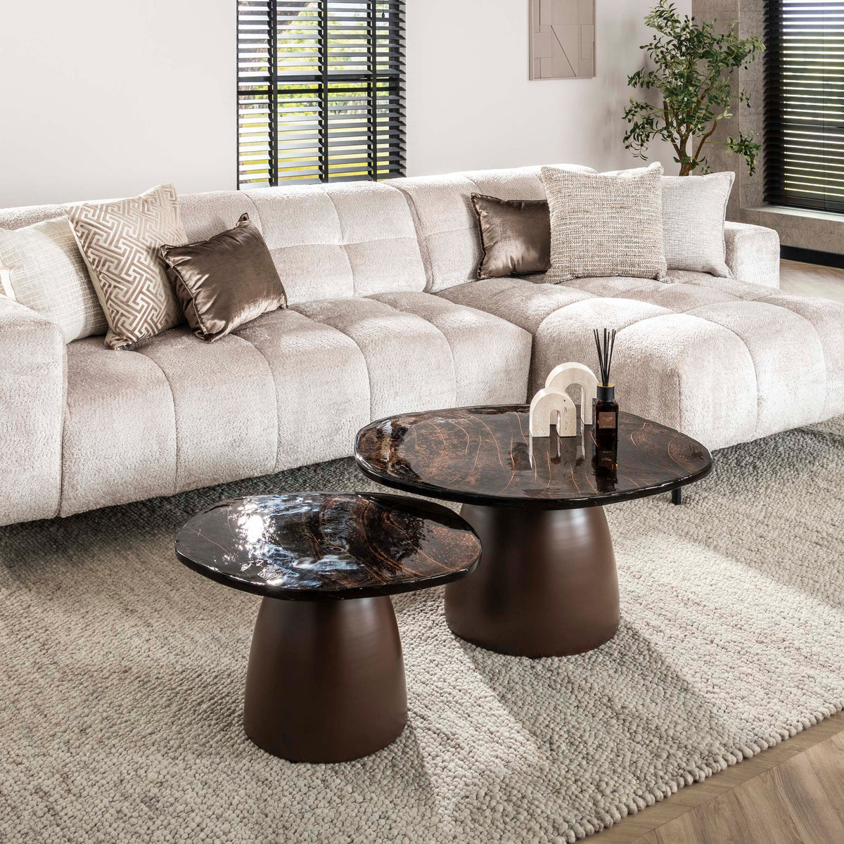 Couchtisch-Set Eclipse, 2-teilig