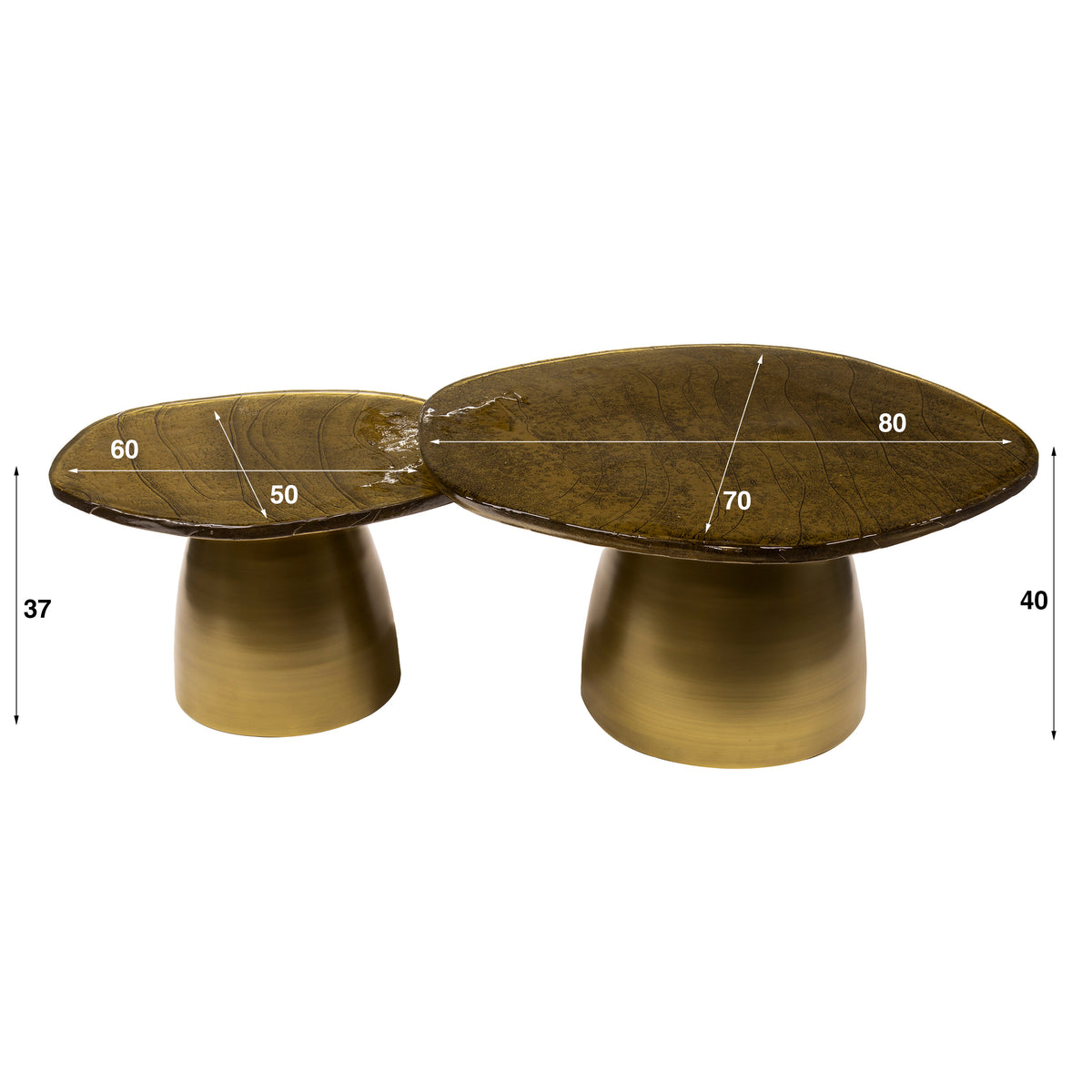 Couchtisch-Set Eclipse, 2-teilig
