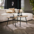 Metallic Triangle Coffee Table Set of 2