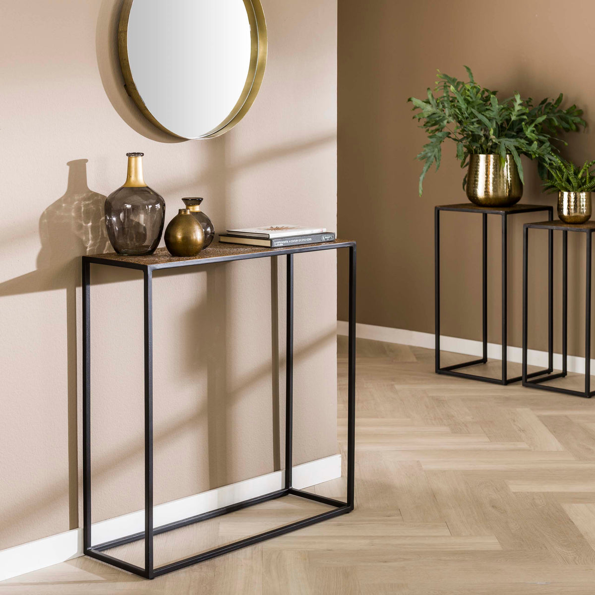 Console Table Metallic