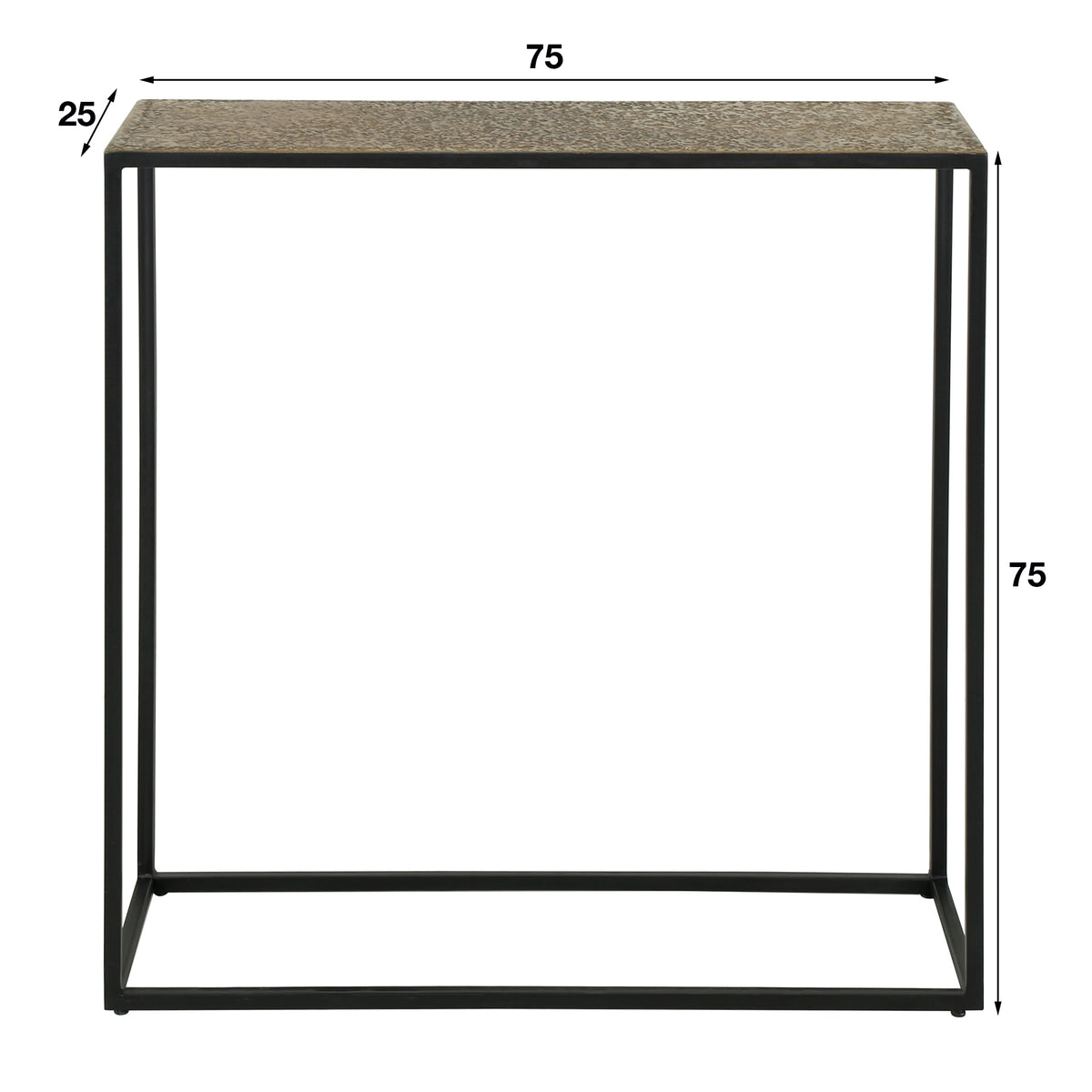 Console Table Metallic
