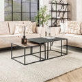 Couchtisch Metallic rechteckig 2er-Set