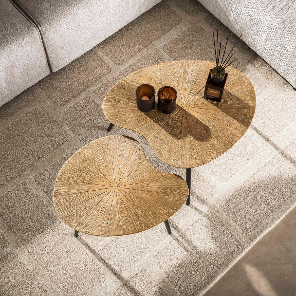 Couchtisch Ray Nierenform 2er-Set