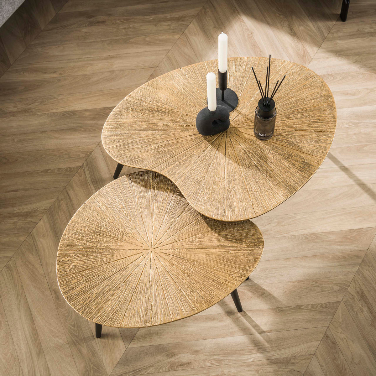 Couchtisch Ray Nierenform 2er-Set