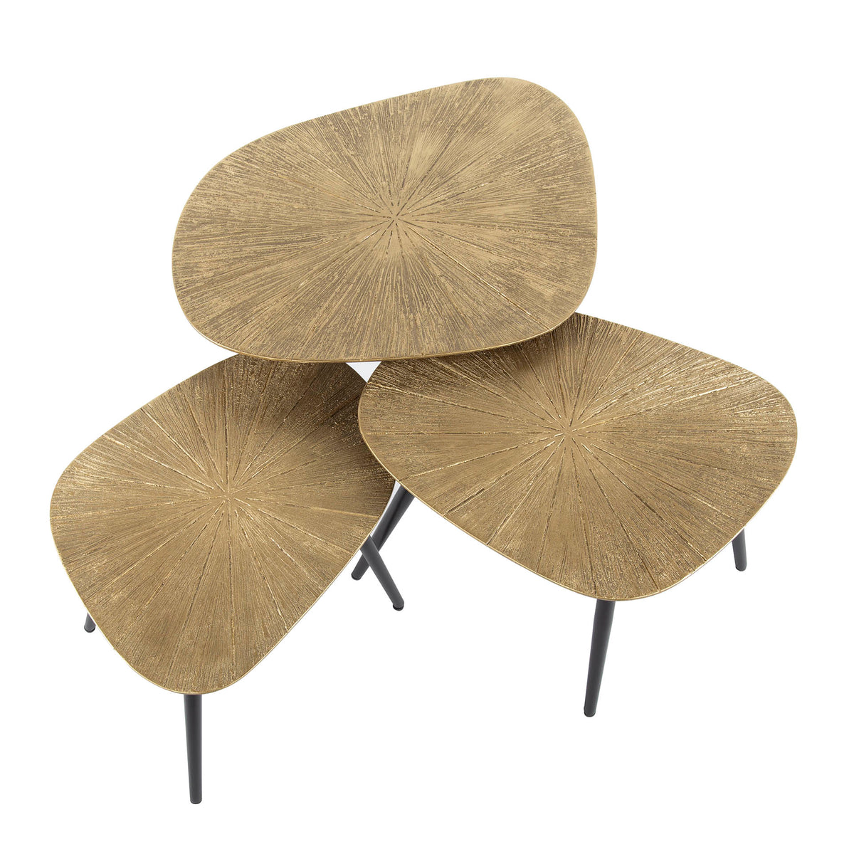 Couchtisch Ray viereckig Set aus 3