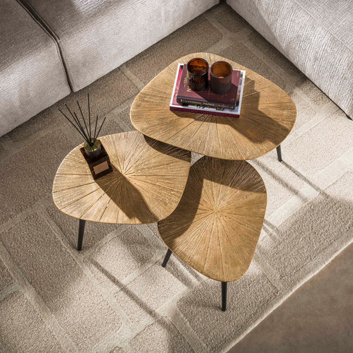 Couchtisch Ray quadratisch, 3er-Set
