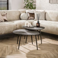 Couchtisch Brown Ray leaf Set aus 2