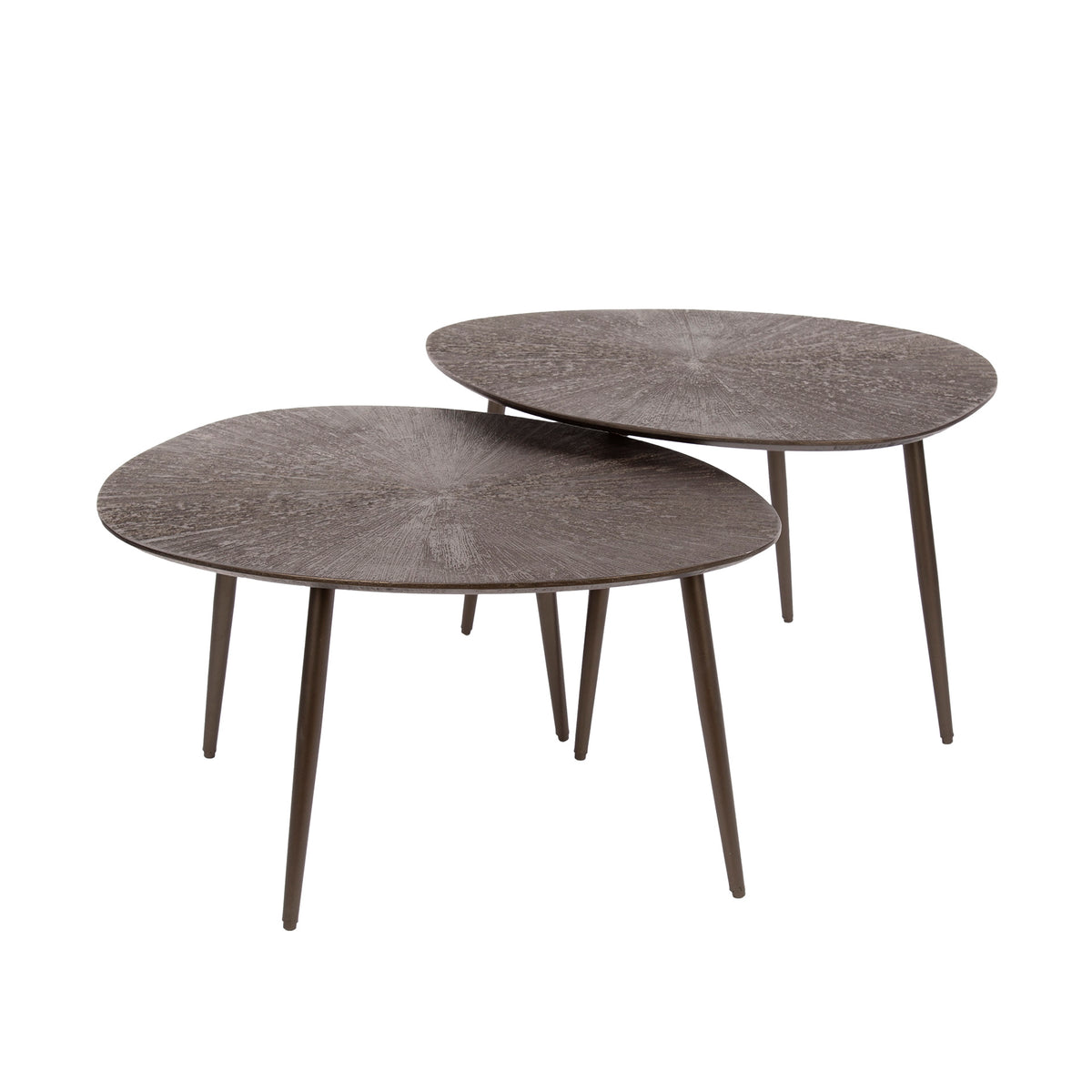 Couchtisch Brown Ray Leaf, 2er-Set