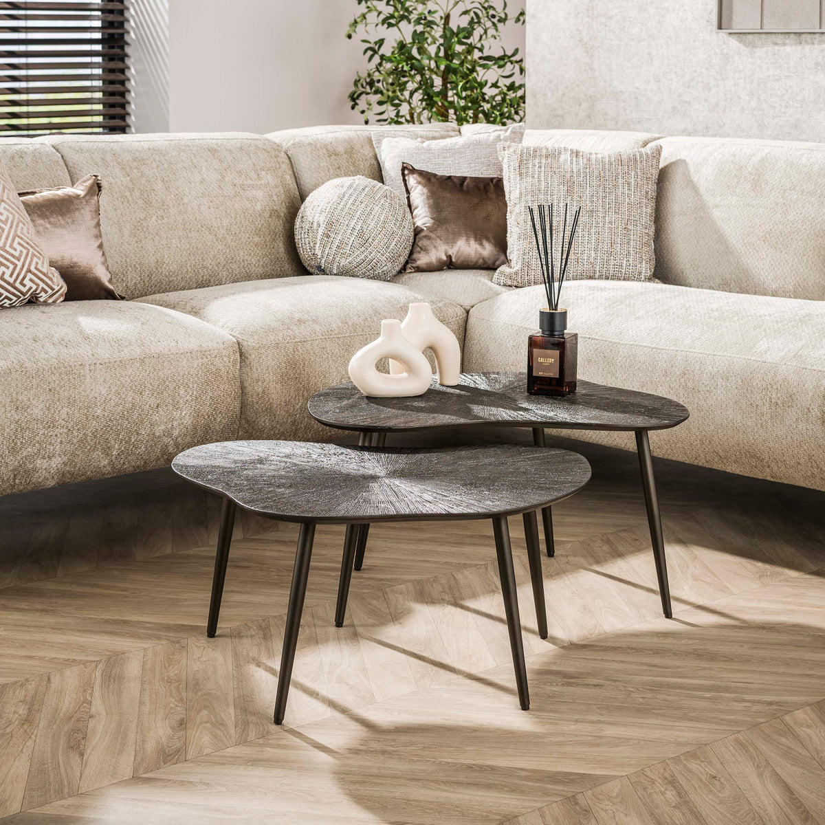 Couchtisch Brown Ray Organic 2er-Set