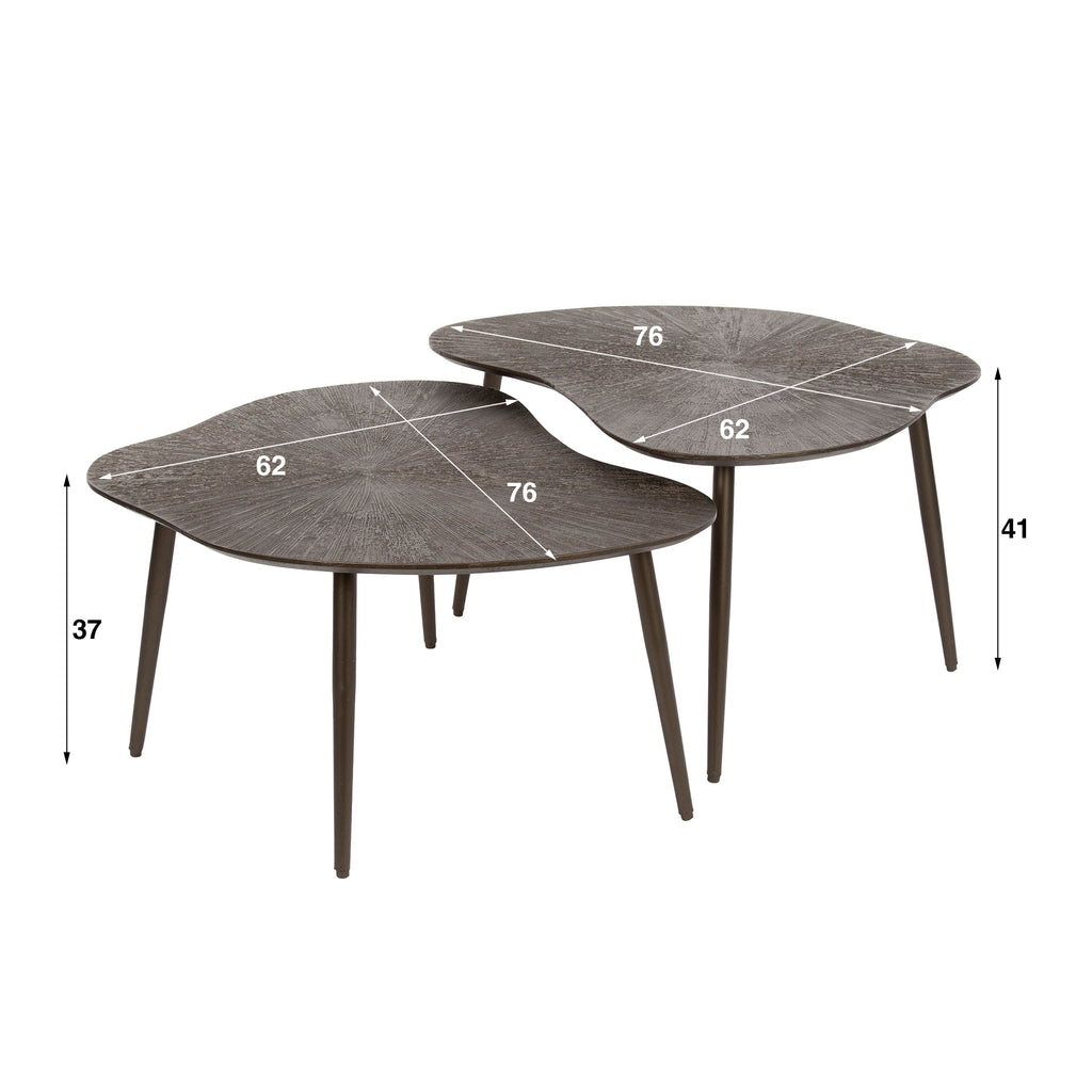 Couchtisch Brown Ray Organic 2er-Set