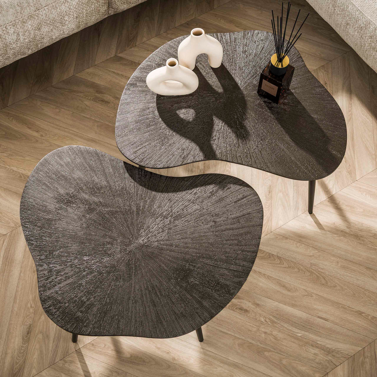Couchtisch Brown Ray Organic 2er-Set