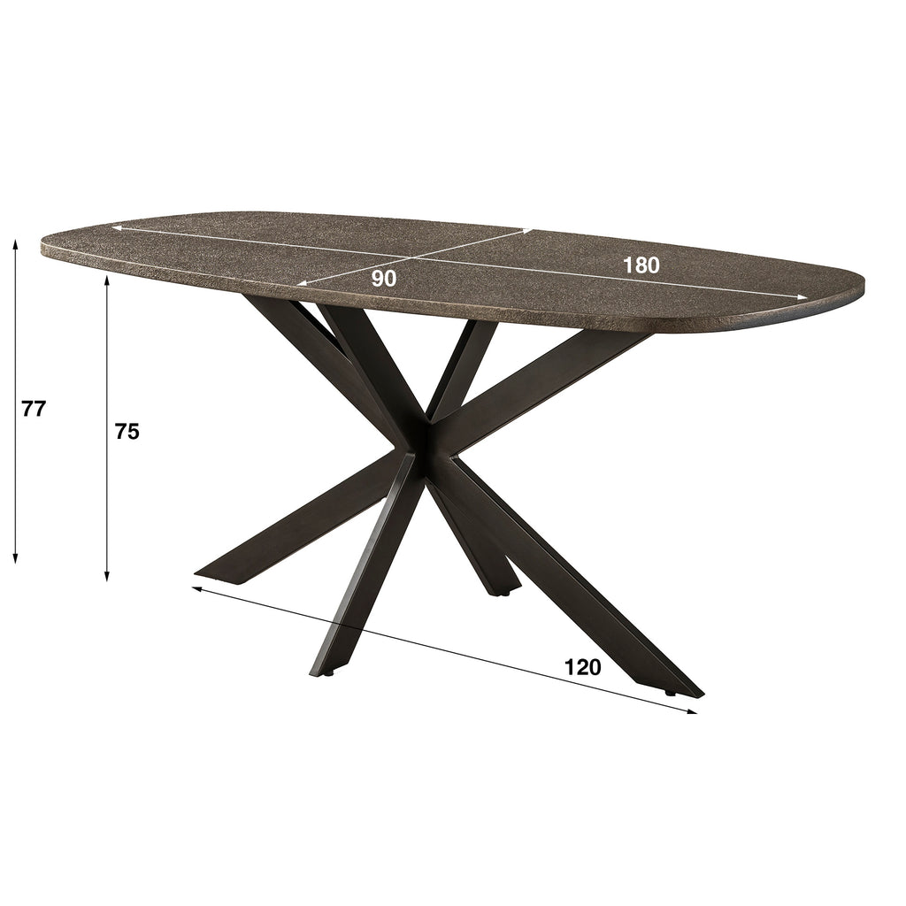 Esstisch Bronvik dänisch oval 180cm