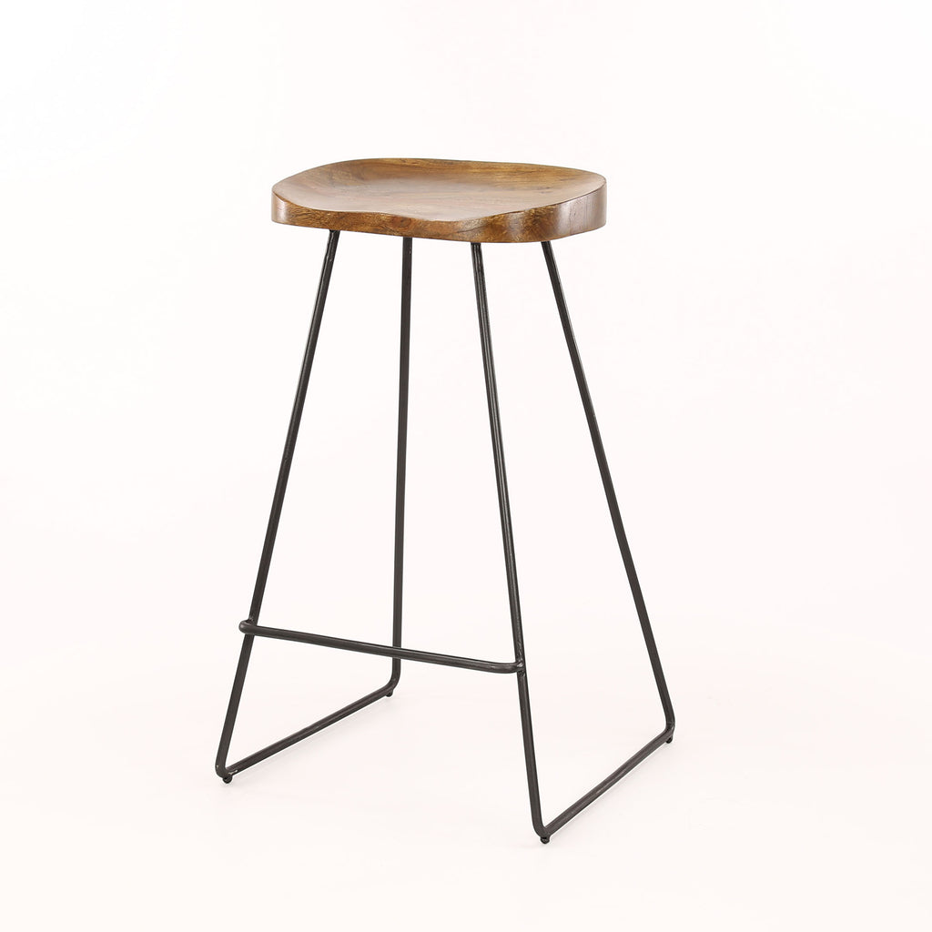 Barhocker Holzplatte 4er-Pack