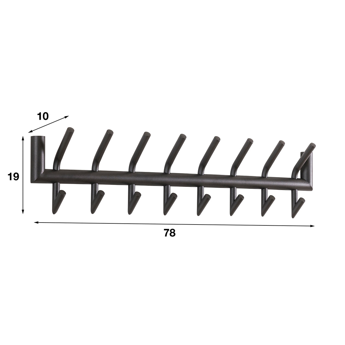 Garderobe Tubo 2x8 Haken
