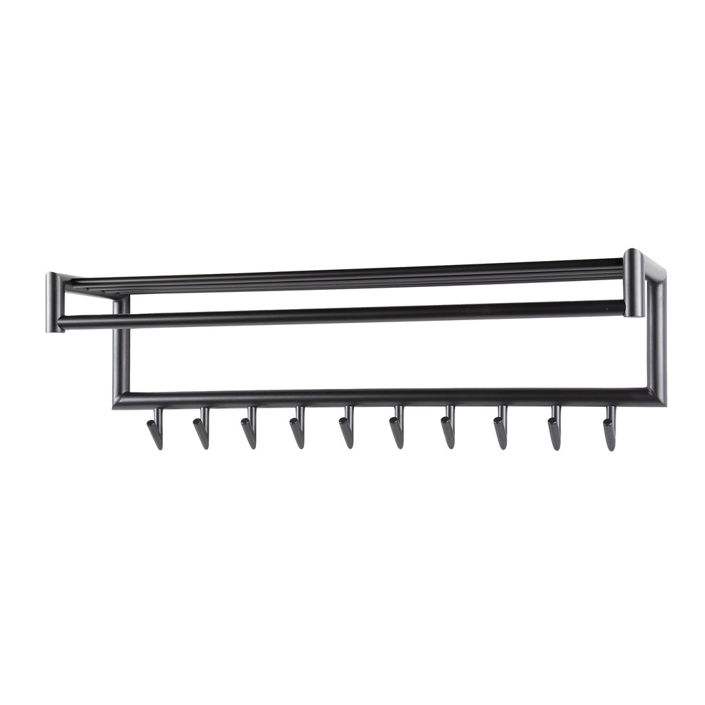 Garderobe Tubo Kleiderstange und Hutablage 10 Haken