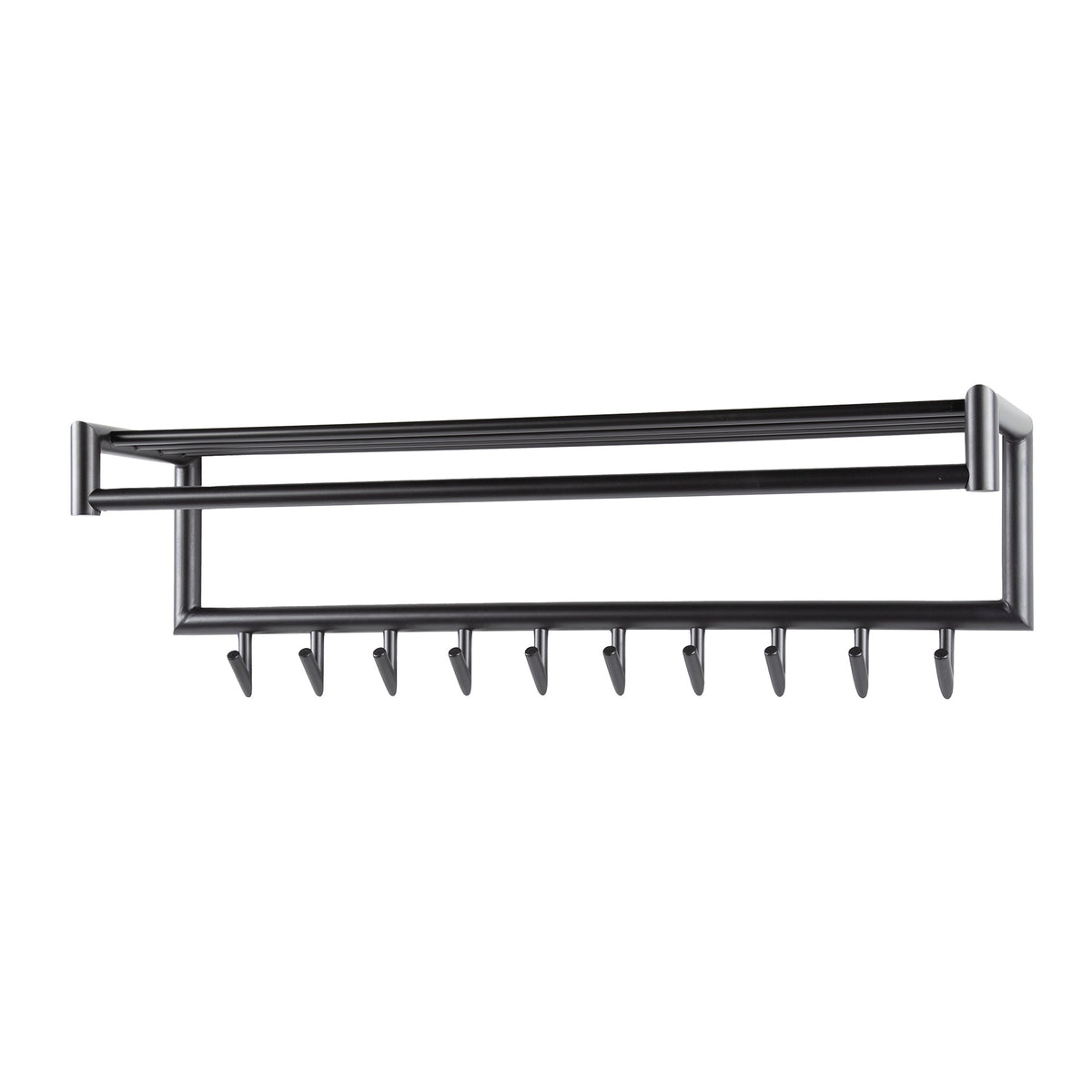 Garderobe Tubo Kleiderstange und Hutablage 10 Haken