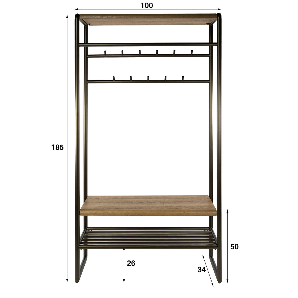 Garderobenmöbel Luno 100cm