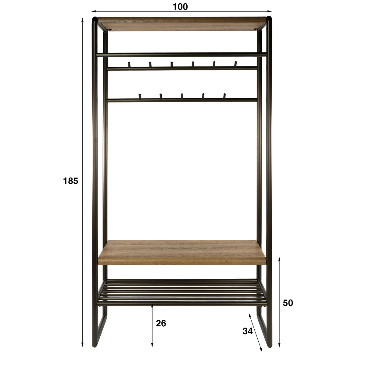 Garderobenmöbel Luno 100cm