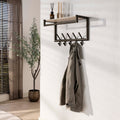 Garderobe Terra Kleiderstange und Hutablage 2x5 Haken