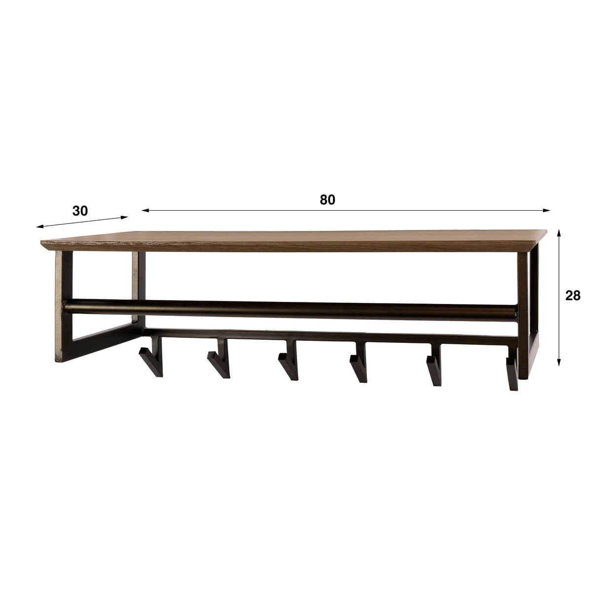 Garderobe Bruno 6 Haken