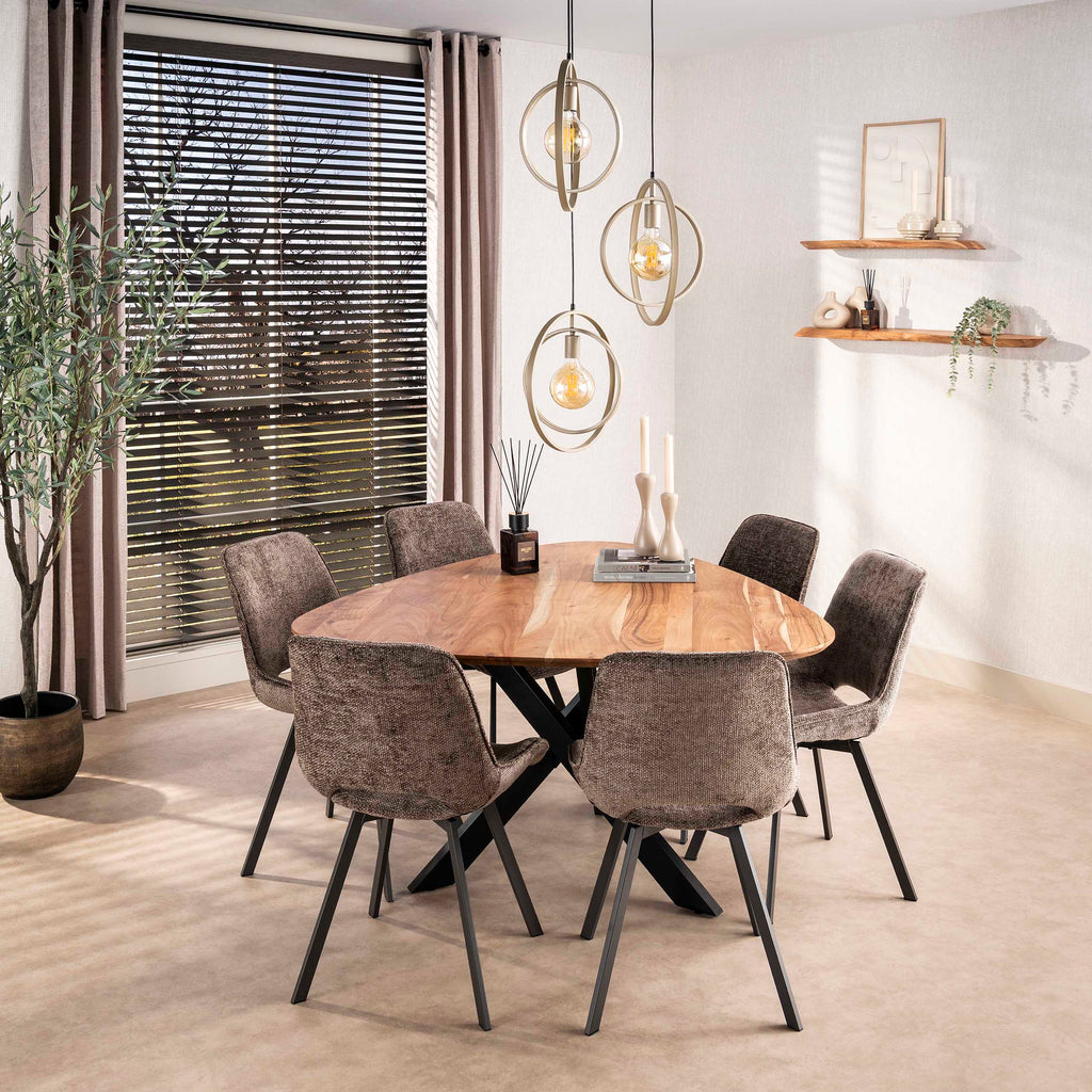Stuhl Swivel drehbar, 4er-Pack