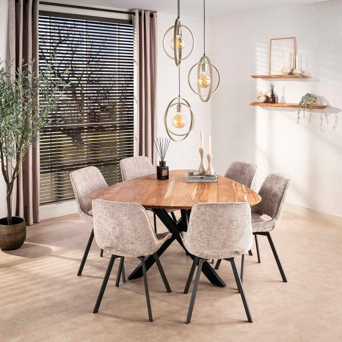 Stuhl Swivel drehbar, 4er-Pack