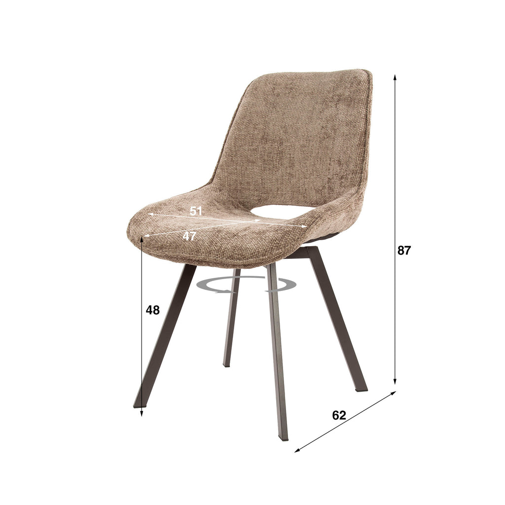 Stuhl Swivel drehbar, 4er-Pack