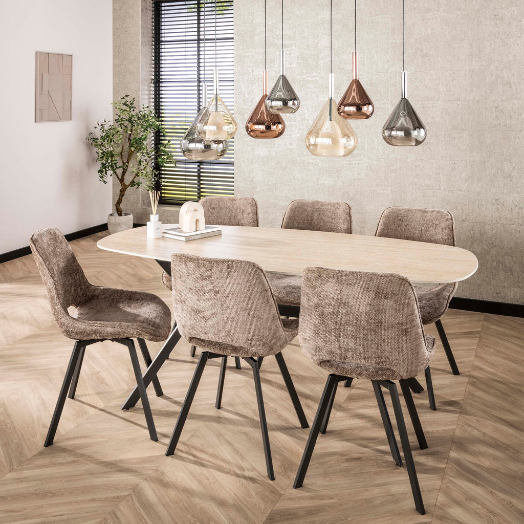 Stuhl Swivel drehbar, 4er-Pack