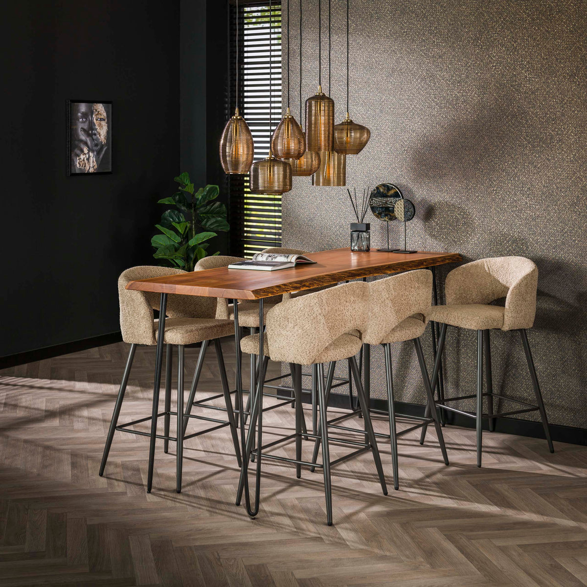 Barhocker Salon 2er-Pack
