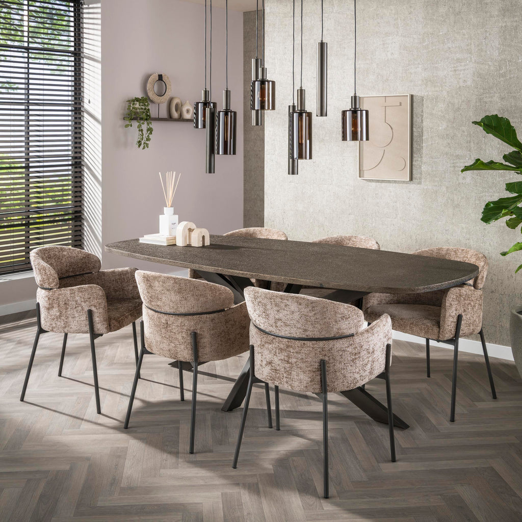 Armlehnstuhl Curva 2er-Pack