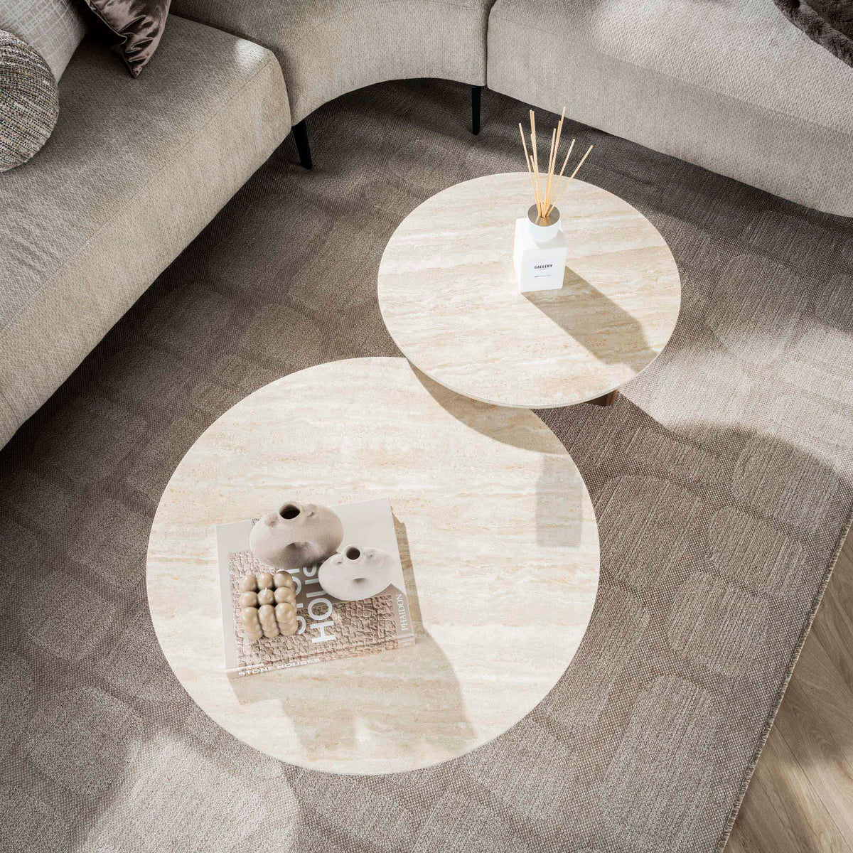 Couchtisch Romano rund 2er-Set