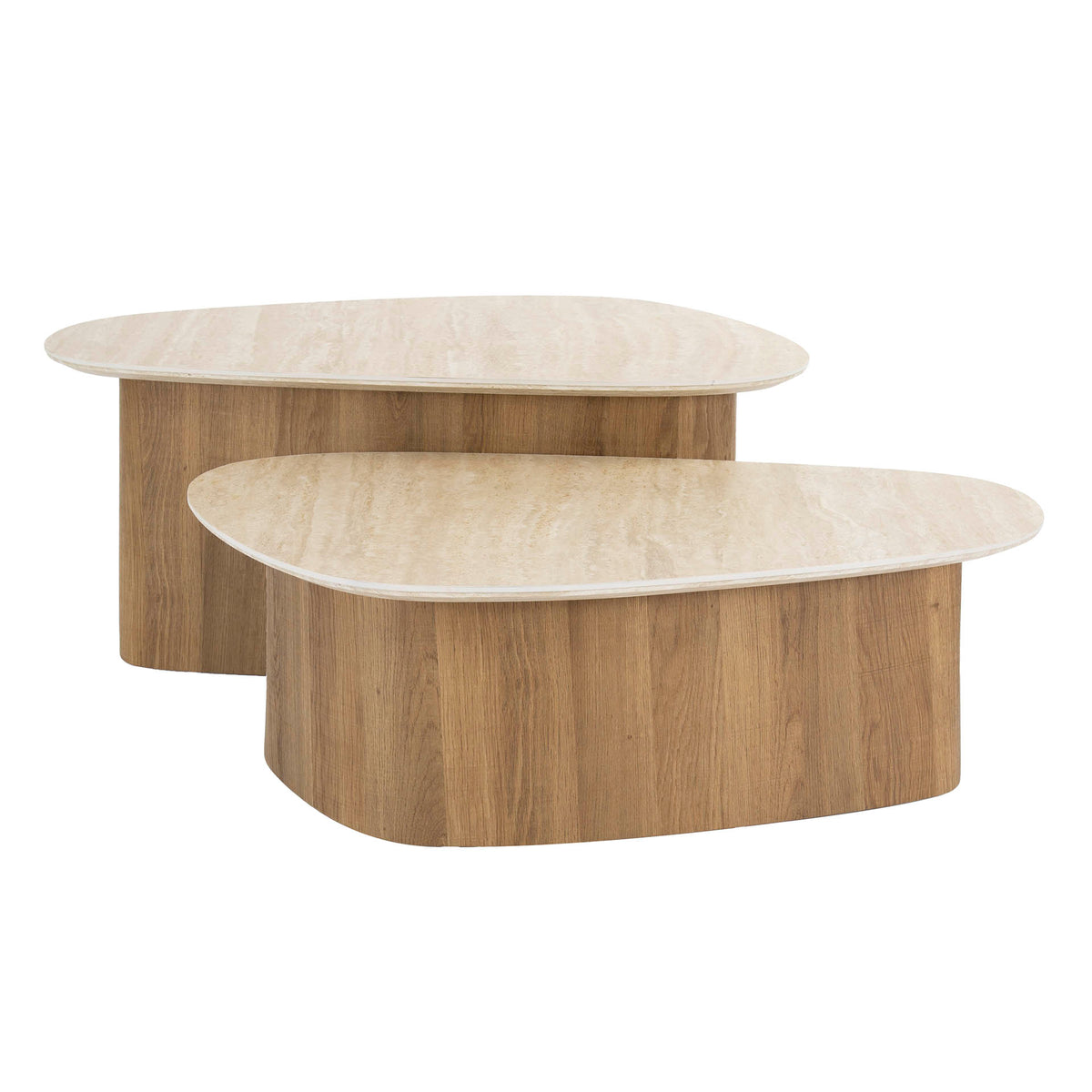 Couchtisch Romano dreieckig, 2er-Set