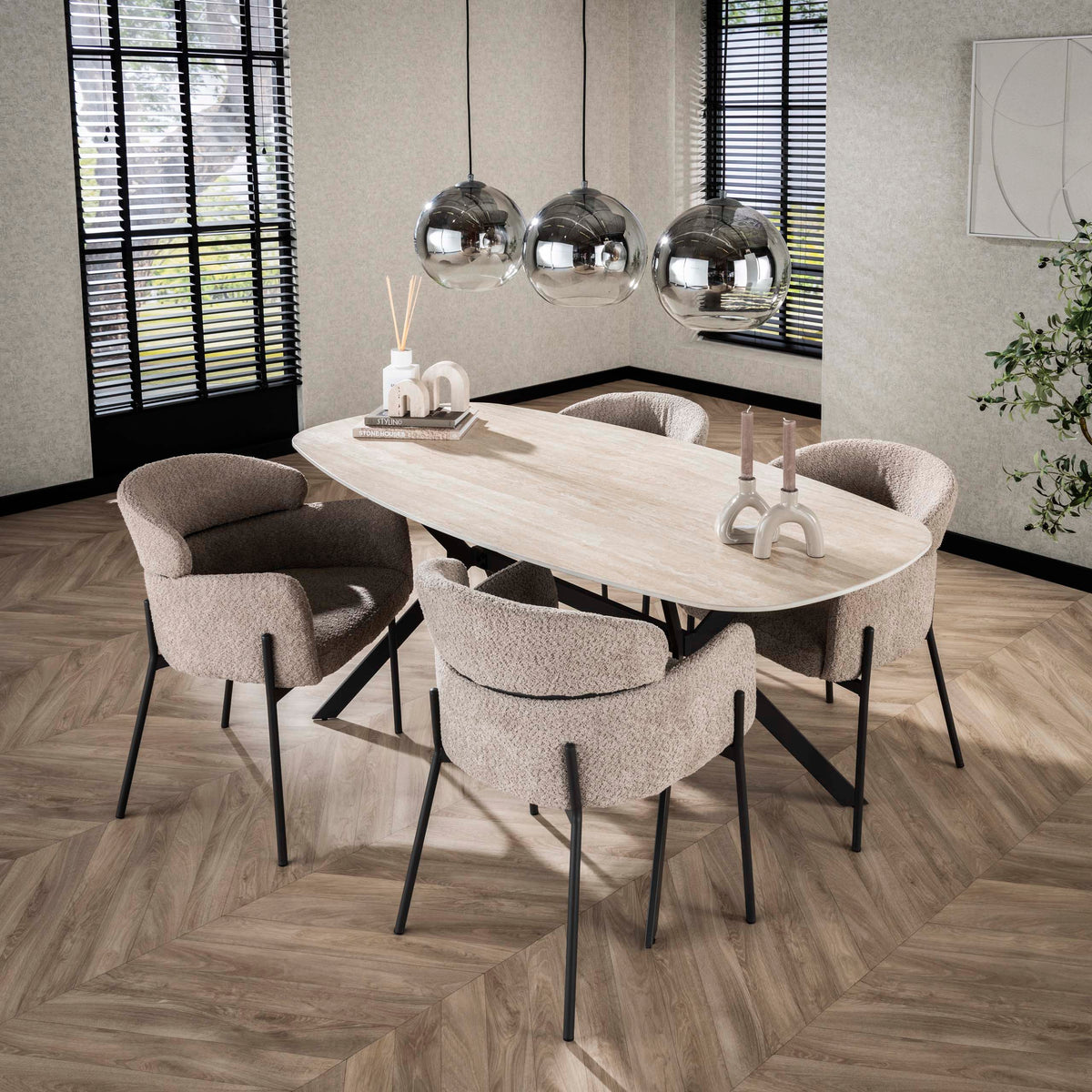 Esstisch Romano dänisch oval 180cm