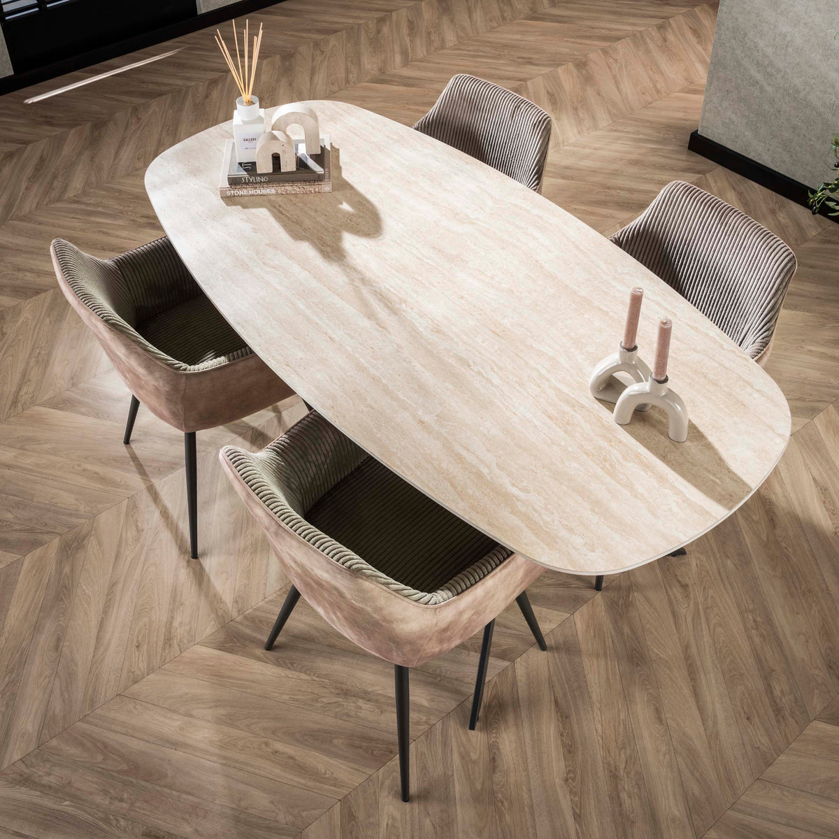 Esstisch Romano dänisch oval 180cm