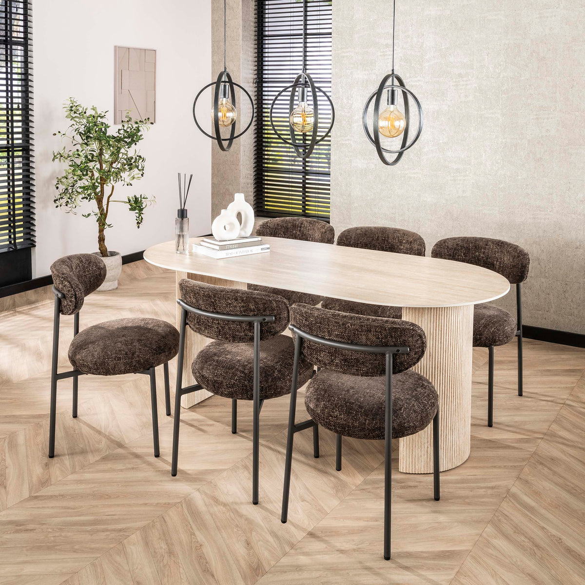 Esstisch Romano Arch flach oval 180cm