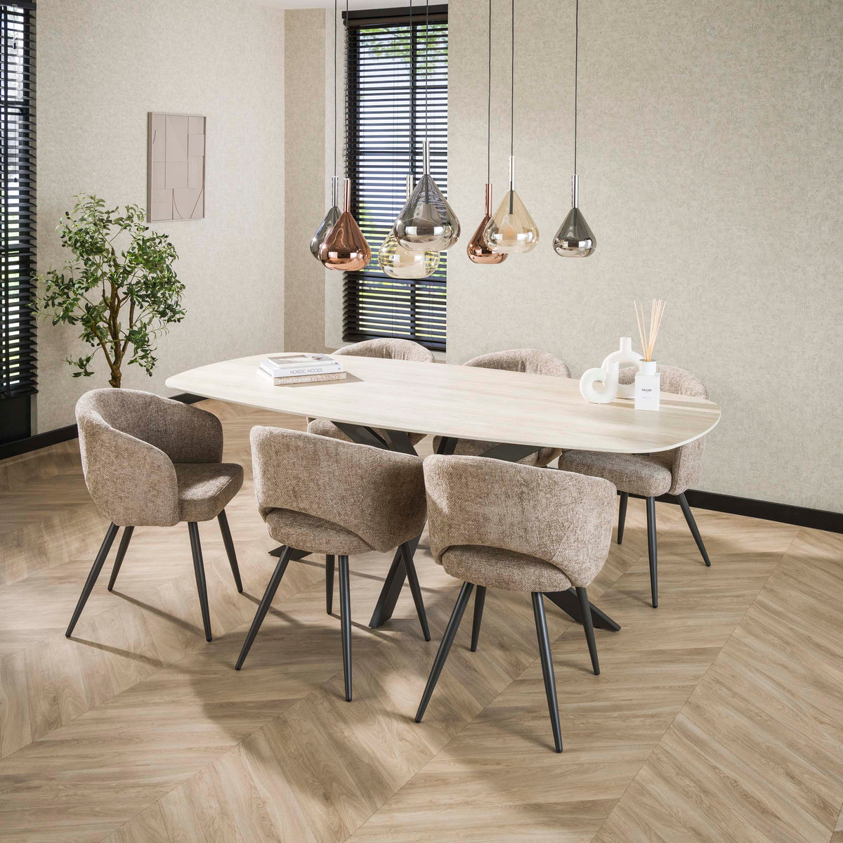 Esstisch Romano Cross dänisch oval 215 cm
