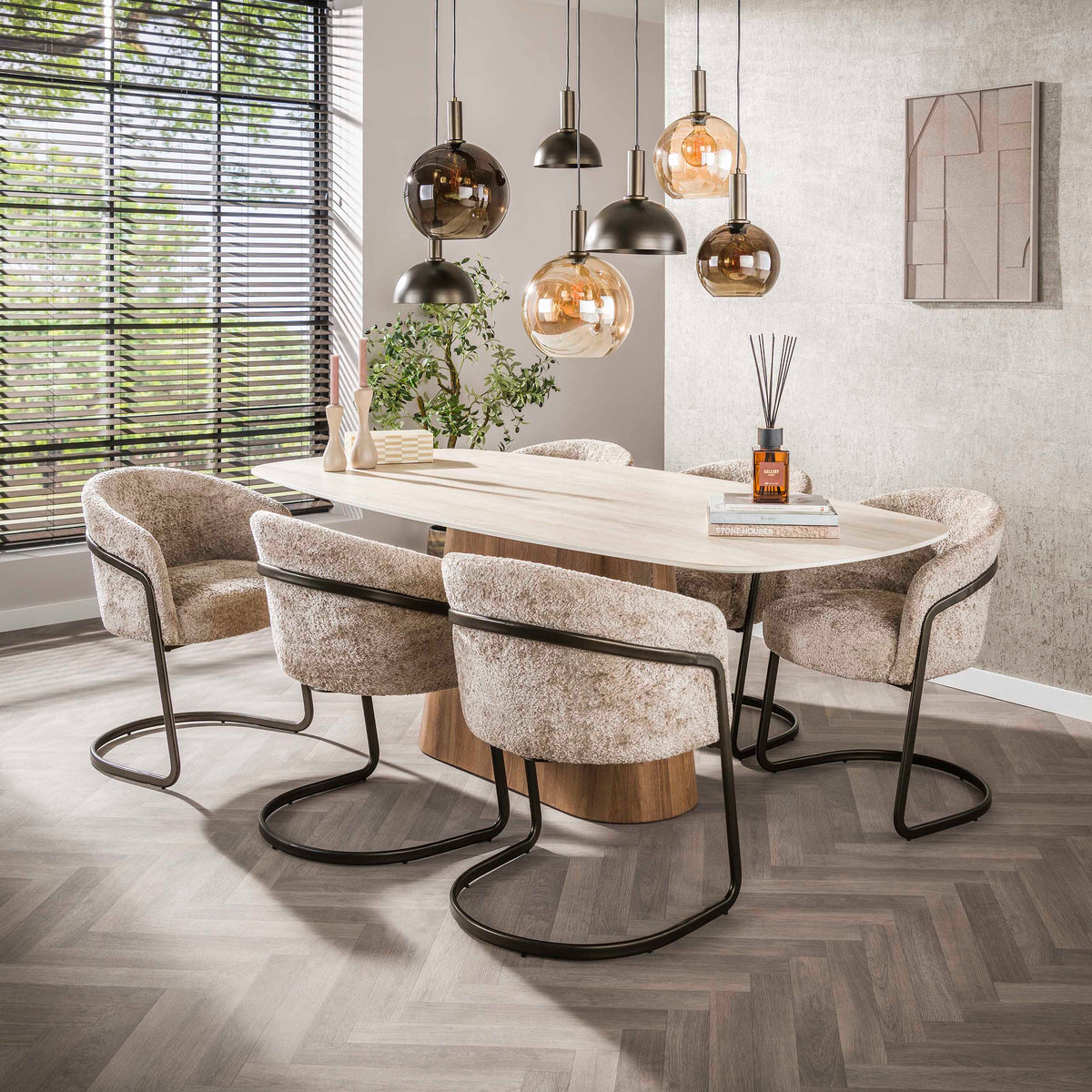 Esstisch Romano Centro Dänisch Oval 215cm