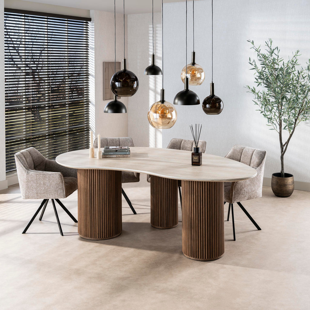 Dining table Romano kidney-shaped 215cm