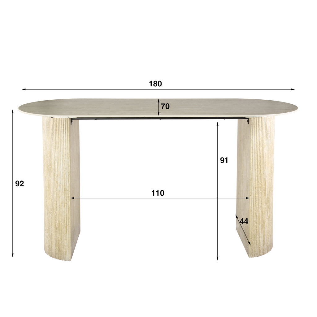 Bartisch Romano Arch flach oval 180cm