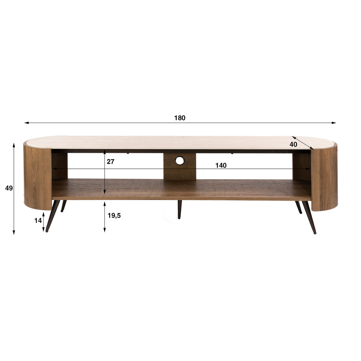 TV-Möbel Arcus 180cm