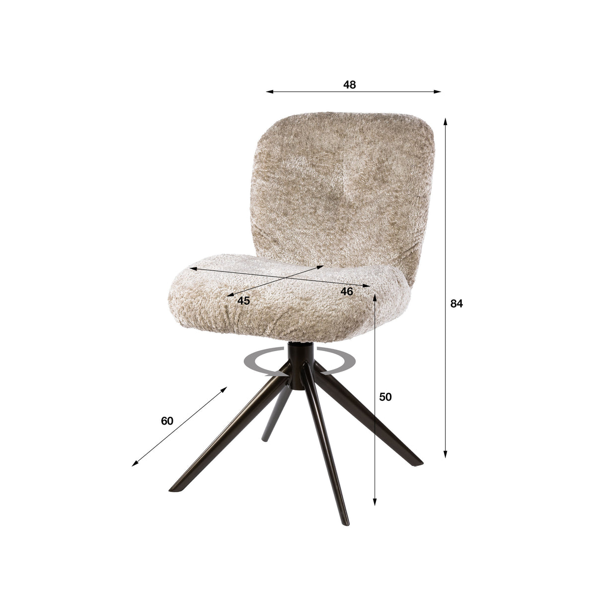 Stuhl Comfort, drehbar, 2er-Pack