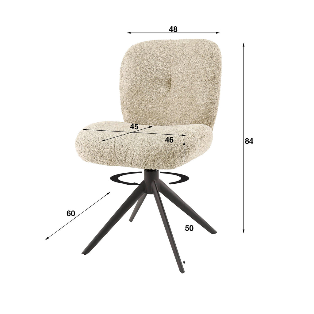 Stuhl Comfort, drehbar, 2er-Pack
