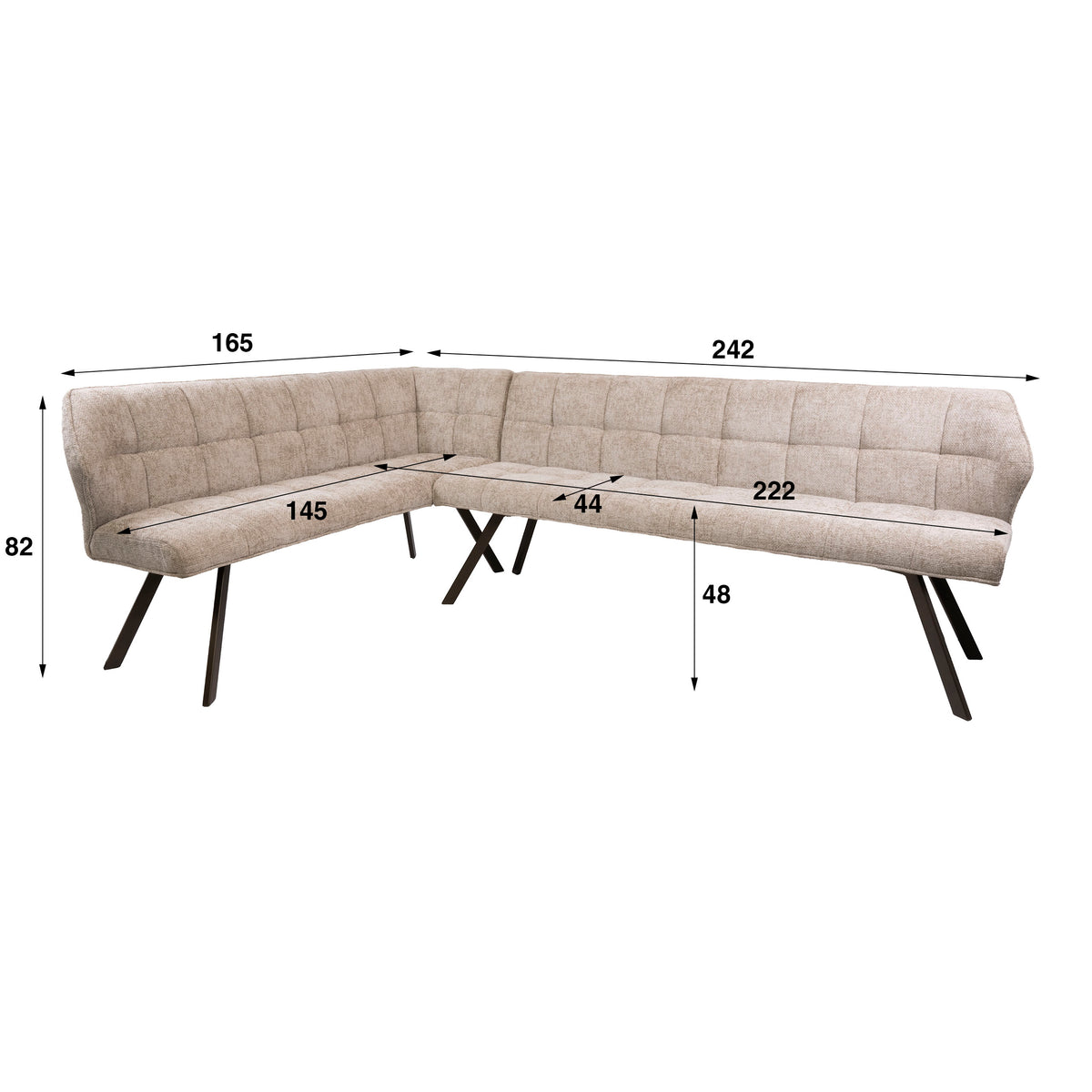 Ecksofa Raster links